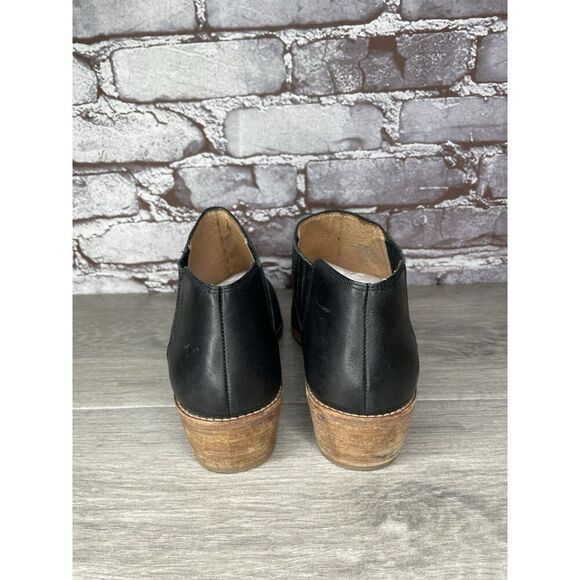 Madewell The Myles Black Leather Ankle Booties Heeled Boots Women Sz 8M US/39EU - Picture 4 of 16